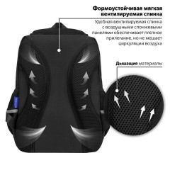 Рюкзак BRAUBERG STAR, 1 отделение, 5 карманов, "Scary face", черный, 40x29x13 см, 272060 Рюкзак BRAUBERG STAR, 1 отделение, 5 карманов, "Scary face", черный, 40x29x13 см, 272060 - фото 10