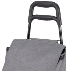 Сумка-тележка хозяйственная 92x35x28 см, объем 34 л, до 30 кг, Оксфорд 300D, серая, BOOMHOUSE (БУМХАУС), 701416 - фото 7
