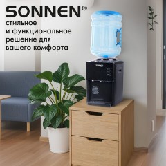 Кулер для воды SONNEN TSE-03BP, настольный, НАГРЕВ/ОХЛАЖДЕНИЕ ЭЛЕКТРОННОЕ, 3 крана, антрацит, 455752 - фото 16