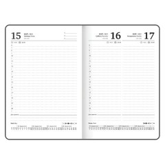 Ежедневник датированный 2026 с резинкой 145х203 мм, А5, BRAUBERG твердый, фольга, "Лаванда", 117344 - фото 9