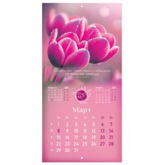 Календарь настенный перекидной 2027 г., BRAUBERG, 12 листов, 28,5х57 см, "Floral", 118425 - фото 8