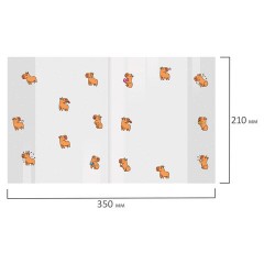 Обложки "CAPYBARAS" для тетрадей и дневников, КОМПЛЕКТ 10 шт., ПЛОТНЫЕ, 210х350 мм, 110 мкм, FUNSTER (ФАНСТЕР), 274087 - фото 5