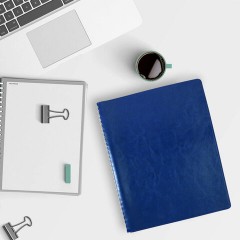 Тетрадь БОЛЬШОЙ ФОРМАТ (200x252 мм) В5, BRAUBERG "Office PRO", под кожу, гребень, клетка, 80 л., синий, 111048 Тетрадь БОЛЬШОЙ ФОРМАТ (200x252 мм) В5, BRAUBERG "Office PRO", под кожу, гребень, клетка, 80 л., синий, 111048 - фото 7
