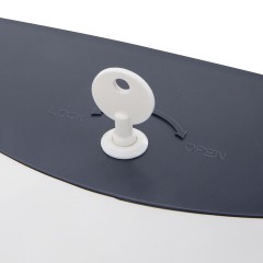 Диспенсер для полотенец в рулонах LAIMA PROFESSIONAL SUPER (H1), механический, белый, ABS-пластик, 609506 - фото 4