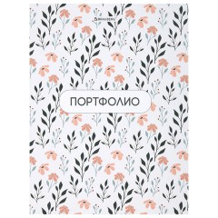 Папка-портфолио универсальная, 4 кольца, 20 файлов, 7БЦ матовая, BRAUBERG "Flowers", 117556 - фото 4
