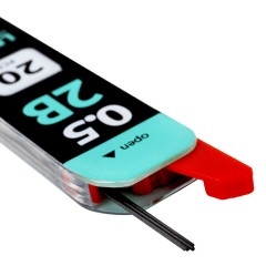 Грифели запасные 0,5 мм, 2B, BRAUBERG, КОМПЛЕКТ 20 шт., "Black Jack", 180448 - фото 4