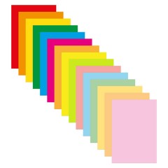Бумага цветная 15 цветов BRAUBERG MULTICOLOR А4, 80 г/м2, 75 л. (15 цветов x 5 листов), 116647 - фото 2