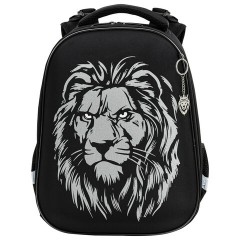 Ранец BRAUBERG SHINY, 2 отделения, с брелком, "Savage lion", светящийся рисунок, 38х28х14 см, 272039 - фото 2