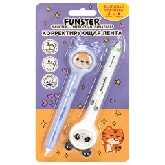 Корректирующая лента FUNSTER (ФАНСТЕР) "Милые зверята", 5 мм x 6 м, КОМПЛЕКТ из 2 шт., на блистере, 273983 - фото 2