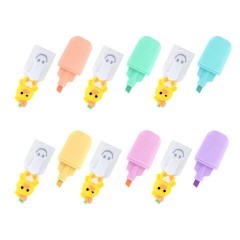 Набор текстовыделителей с топперами 6 ЦВЕТОВ ПАСТЕЛЬ, "НЕЖНЫЕ ЦЫПЛЯТА", линия 1-4мм, FUNSTER (ФАНСТЕР), 152653 - фото 8