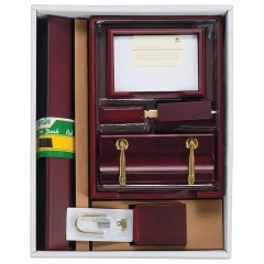 Набор подарочный настольный BESTAR "Titan" из дерева, 9 предметов, цвет "красное дерево", 236366 - фото 2