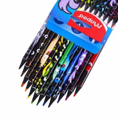 Карандаши цветные MAPED "COLOR PEP'S Black Monster", 12 цветов, трехгранные, 862612 Карандаши цветные MAPED "COLOR PEP'S Black Monster", 12 цветов, трехгранные, 862612 - фото 4