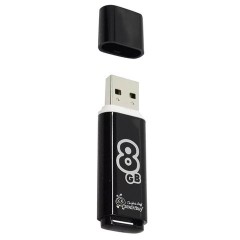 Флеш-память Smartbuy Glossy, 8Gb, USB 2.0, чер, SB8GBGS-K Флеш-память Smartbuy Glossy, 8Gb, USB 2.0, чер, SB8GBGS-K - фото 2