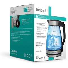Чайник со съемным заварником TIMBERK T-EK27G02, 1,5 л, 1800 Вт, закрытый нагревательный элемент, стекло, стальной Чайник со съемным заварником TIMBERK T-EK27G02, 1,5 л, 1800 Вт, закрытый нагревательный элемент, стекло, стальной - фото 20