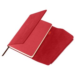 Ежедневник датированный 2026, А5, 145х213 мм, BRAUBERG "Jacket", под кожу, клапан, держатель, красный, 117401 - фото 2