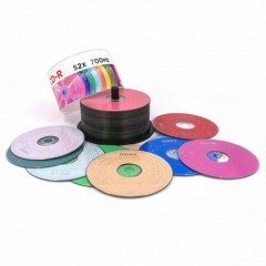 Диск CD-R MIREX Random Color, 700 Мб, 48x, Cake Box (упаковка на шпиле), КОМПЛЕКТ 50 шт., цветные, UL120009A8B - фото 3