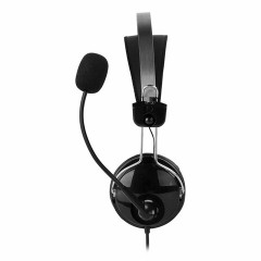 Наушники с микрофоном (гарнитура) A4TECH HU-7P, проводные, 2 м, USB, черные, 1379906 Наушники с микрофоном (гарнитура) A4TECH HU-7P, проводные, 2 м, USB, черные, 1379906 - фото 3