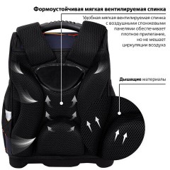 Ранец ЮНЛАНДИЯ WISE, 1 отделение, 3 кармана, устойчивое дно, Volcano split, 37х29х15 см, 273162 Ранец ЮНЛАНДИЯ WISE, 1 отделение, 3 кармана, устойчивое дно, Volcano split, 37х29х15 см, 273162 - фото 11