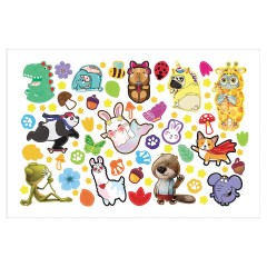 Альбом с наклейками, А5, 8 листов, 600 наклеек, "Милые и забавные" HATBER, 8Ан5, 8Ан5_31982 - фото 6