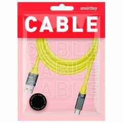 Кабель BOLD USB – Type-C, 1 м, 3 А, SMARTBUY, для быстрой зарядки и передачи данных, толстый, желтый, 18133, 3112BOLD-YELLOW Кабель BOLD USB – Type-C, 1 м, 3 А, SMARTBUY, для быстрой зарядки и передачи данных, толстый, желтый, 18133, 3112BOLD-YELLOW - фото 3