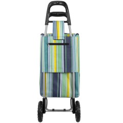 Сумка-тележка хозяйственная 95x34x28 см, объем 34 л, до 30 кг, Оксфорд, разноцветная в полоску, BOOMHOUSE (БУМХАУС), 701409 - фото 5