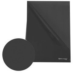 Папка-уголок прозрачная А4 BRAUBERG UNIVERSAL, черная, 0,10 мм, со штрихкодом, 273046 - фото 5