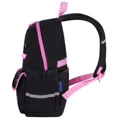 Рюкзак BRAUBERG PASTEL с термонашивками в комплекте, "Black kitty", черный, 40х29х14 см, 273128 Рюкзак BRAUBERG PASTEL с термонашивками в комплекте, "Black kitty", черный, 40х29х14 см, 273128 - фото 3