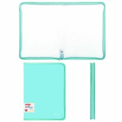 Папка объемная на молнии пластиковая BRAUBERG PASTEL, А4, 330х240 мм, 600 мкм, цвет мятный, 271973 Папка объемная на молнии пластиковая BRAUBERG PASTEL, А4, 330х240 мм, 600 мкм, цвет мятный, 271973 - фото 2