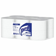 Полотенца бумажные с центральной вытяжкой 275 м PROtissue (M2) COMFORT, 1-слойные, с перфорацией, КОМПЛЕКТ 6 рулонов, C351 - фото 2