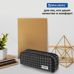 Пенал-органайзер BRAUBERG, 2 откидные планки, полиэстер, 23x9х7 см, "Checkered", 272316 Пенал-органайзер BRAUBERG, 2 откидные планки, полиэстер, 23x9х7 см, "Checkered", 272316 - фото 15