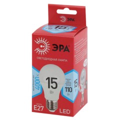 Лампа светодиодная ЭРА RED LINE, 15 (110) Вт, цоколь Е27, груша, нейтральный белый свет, 30000 ч., LEDA6015W840E27R, Б0046356 Лампа светодиодная ЭРА RED LINE, 15 (110) Вт, цоколь Е27, груша, нейтральный белый свет, 30000 ч., LEDA6015W840E27R, Б0046356 - фото 4