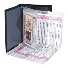 Обложка для автодокументов натуральная кожа галант, "DOCUMENTS", черная, BRAUBERG, 237208 - фото 6