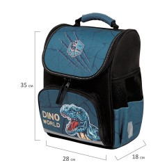 Ранец ПИФАГОР BASIC, 1 отделение, 3 кармана, эргономичная спинка, "Dino world", 35х28х18 см, 272046 Ранец ПИФАГОР BASIC, 1 отделение, 3 кармана, эргономичная спинка, "Dino world", 35х28х18 см, 272046 - фото 9