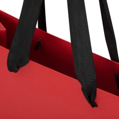 Пакет подарочный КОМПЛЕКТ 3 штуки, 20х8х20 см, "Business Kraft", красный, крафт, ЗОЛОТАЯ СКАЗКА, 700865 - фото 5