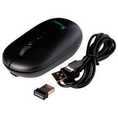 Мышь беспроводная бесшумная SMARTBUY 328AG, USB, 3 кнопки + 1 колесо-кнопка, черный, SBM328AGK - фото 3