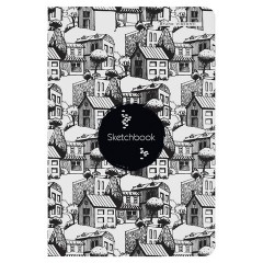 Скетчбук, слоновая кость+черная бумага 80 г/м2, 140х210 мм, 112 л, книжный твердый переплет, "МИКС", 3-555 Скетчбук, слоновая кость+черная бумага 80 г/м2, 140х210 мм, 112 л, книжный твердый переплет, "МИКС", 3-555 - фото 3