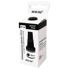 Краска штемпельная TRODAT IDEAL 7014, черная, 24 мл, на водно-глицериновой основе, 206915/219403 - фото 2