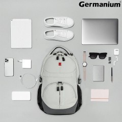 Рюкзак GERMANIUM "S-07" универсальный, уплотненная спинка, облегчённый, светло-серый, 46х32х15 см, 226954 Рюкзак GERMANIUM "S-07" универсальный, уплотненная спинка, облегчённый, светло-серый, 46х32х15 см, 226954 - фото 13