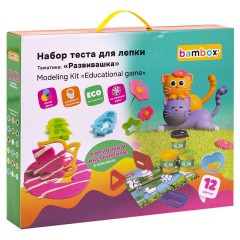 Тесто-пластилин для лепки BAMBOX (БАМБОКС), НАБОР "Развивашка" с цифрами и формочками, 107255 - фото 2