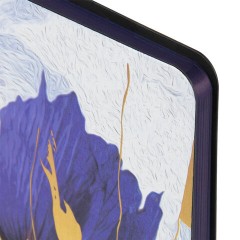 Ежедневник недатированный А5 (138х213 мм), BRAUBERG VISTA, под кожу, гибкий, 136 л., "Blue flowers", 112013 Ежедневник недатированный А5 (138х213 мм), BRAUBERG VISTA, под кожу, гибкий, 136 л., "Blue flowers", 112013 - фото 4