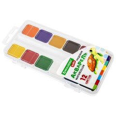 Краски акварельные BRAUBERG KIDS, медовые, 12 цветов, квадратные кюветы, пластиковый пенал, 192282 Краски акварельные BRAUBERG KIDS, медовые, 12 цветов, квадратные кюветы, пластиковый пенал, 192282 - фото 2