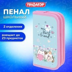 Пенал ПИФАГОР, 2 отделения, ламинированный картон, 19х11 см, "Cat friends", 272247 Пенал ПИФАГОР, 2 отделения, ламинированный картон, 19х11 см, "Cat friends", 272247 - фото 8