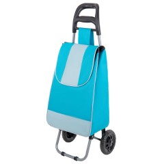 Сумка-тележка хозяйственная 95x34x28 см, объем 34 л, до 30 кг, Оксфорд 600D, голубая, BOOMHOUSE (БУМХАУС), 701406