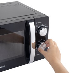 Микроволновая печь SONNEN MW2070BLCR-6MB, 20 л, 700 Вт, таймер, механическое управление, ручка, черная/хром, 454982 - фото 6