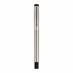 Ручка перьевая PARKER "Vector Stainless Steel", корпус серебристый, детали из нержавеющей стали, синяя, S0029690 - фото 2