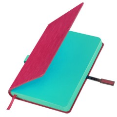 Ежедневник датированный 2026 А5 138x213 мм, BRAUBERG "Inspiration", под кожу, цветной срез, розовый, 117478 - фото 5