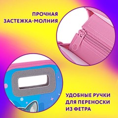 Папка-сумка ЮНЛАНДИЯ, 1 отделение, фетровые ручки, 34х30х11 см, Anime cat, 272204 Папка-сумка ЮНЛАНДИЯ, 1 отделение, фетровые ручки, 34х30х11 см, Anime cat, 272204 - фото 9