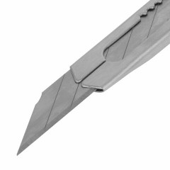Нож канцелярский 9 мм BRAUBERG "Extra 30", металлический, лезвие 30°, автофиксатор, подвес, 237084 - фото 6