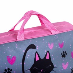 Папка на молнии с ручками BRAUBERG А4, 1 отделение, полиэстер, 80 мм, "Elegant cat", 271481 Папка на молнии с ручками BRAUBERG А4, 1 отделение, полиэстер, 80 мм, "Elegant cat", 271481 - фото 4