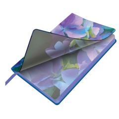 Ежедневник датированный 2027, А5, 138x213 мм, BRAUBERG "Vista", под кожу, гибкий, "Hydrangea", 117988 - фото 3